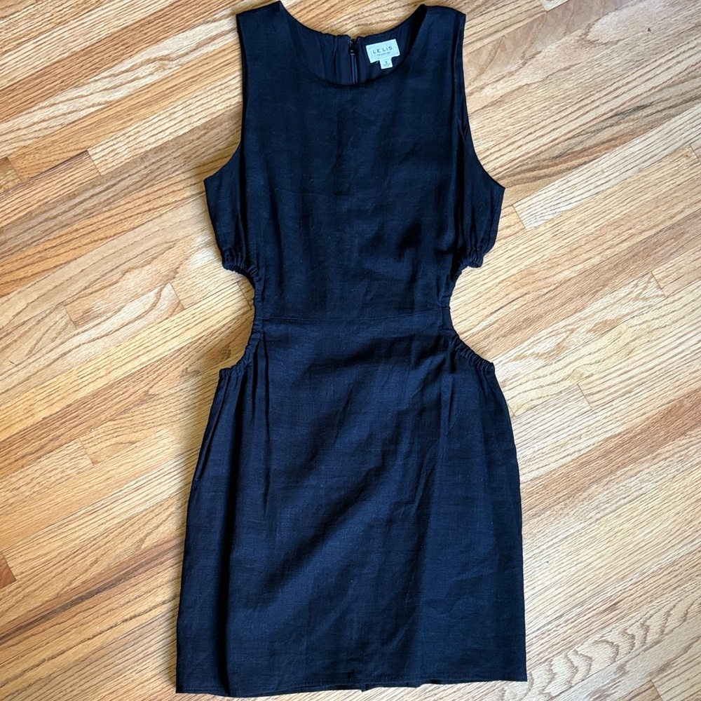 Le Lis small Black Mini Dress with Side Cutouts